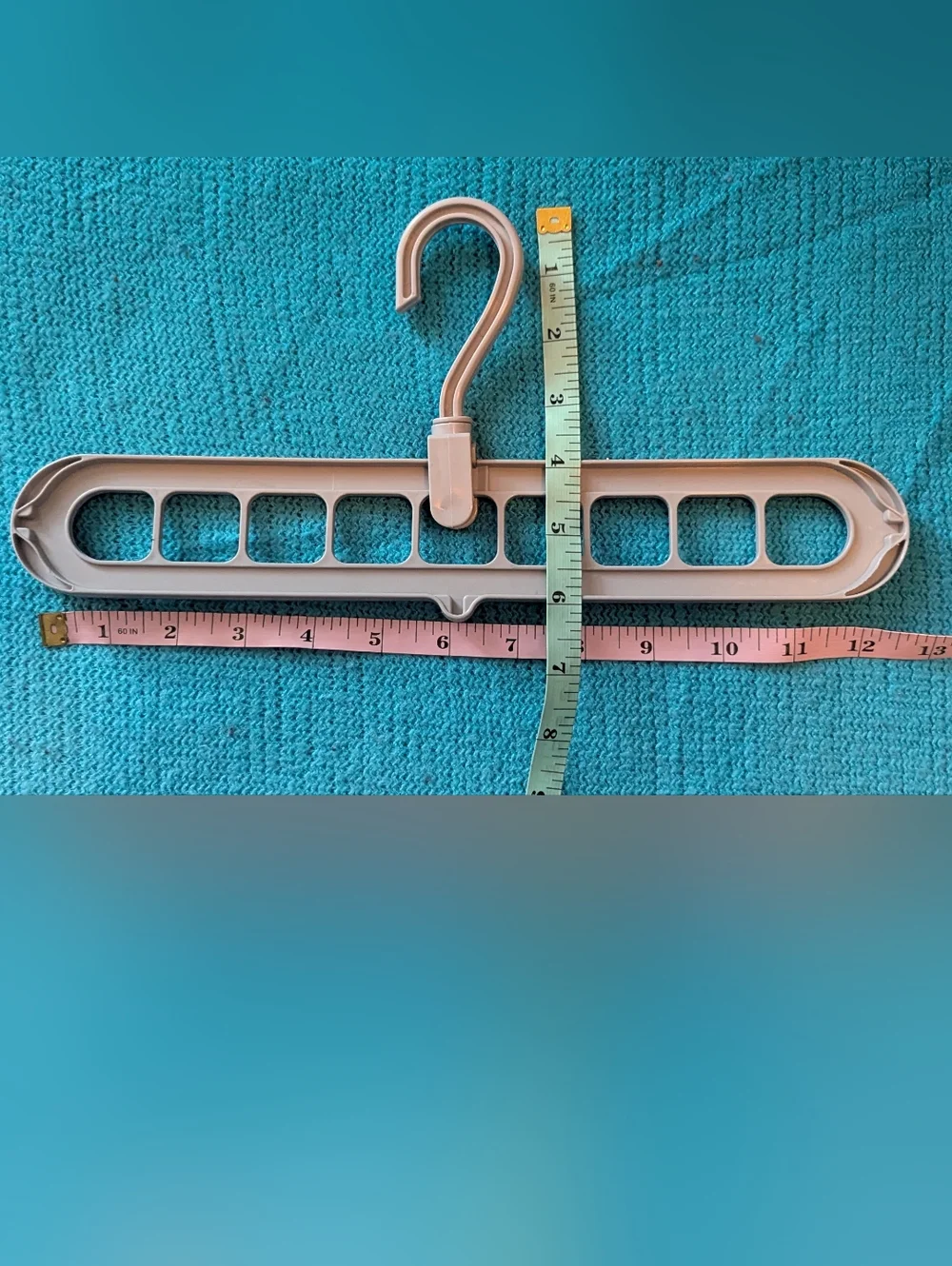 Space-Saving Hangers for Vertical or Horizontal Use Gray - Ten Pack